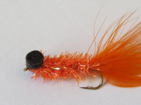 Krystal Orange Booby Streamer Fly