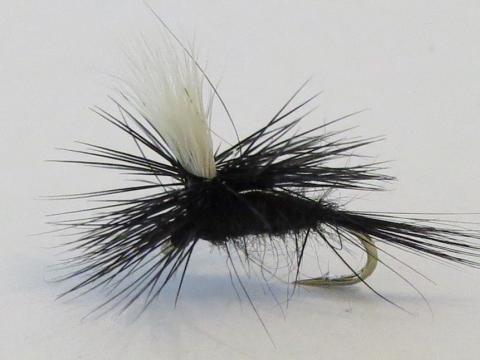 Parachute Black Gnat Dry Fly