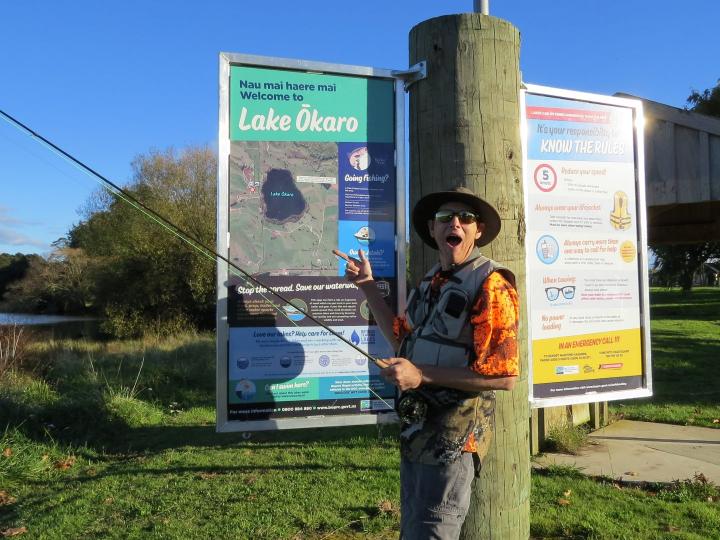 Fishless on Lake Okaro