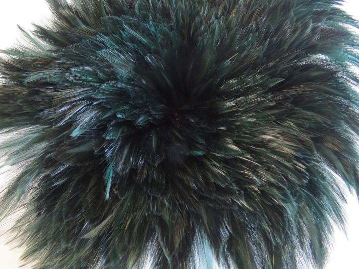 Emerald Green Rooster Hackle Strung Feathers Bulk