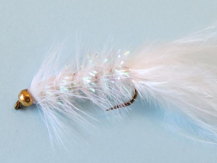 Bead Head Krystal White Woolly Bugger