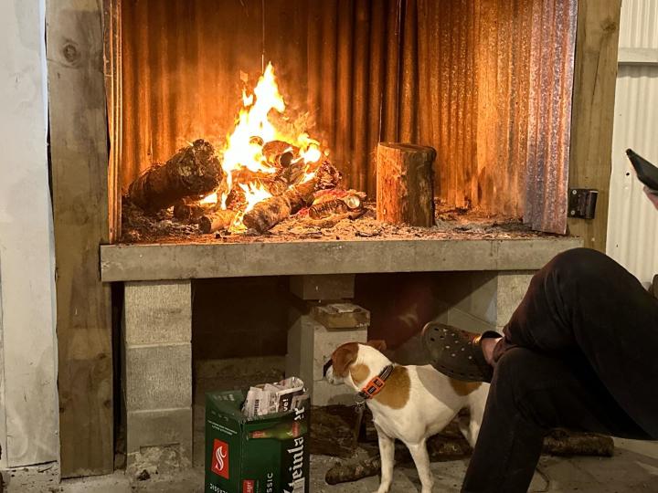 The fire was a great place to chillax