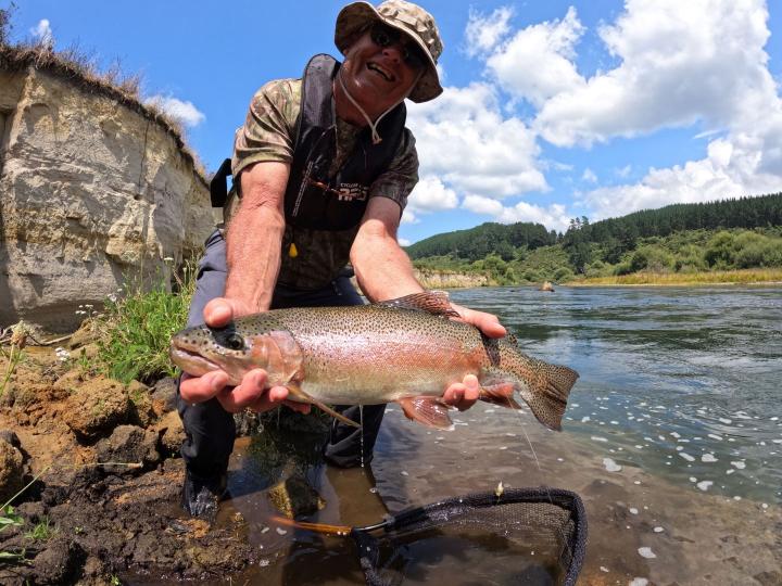 Beauty Rainbow on the Bead Head Pheasant Tail With Rubber Legs Dropper