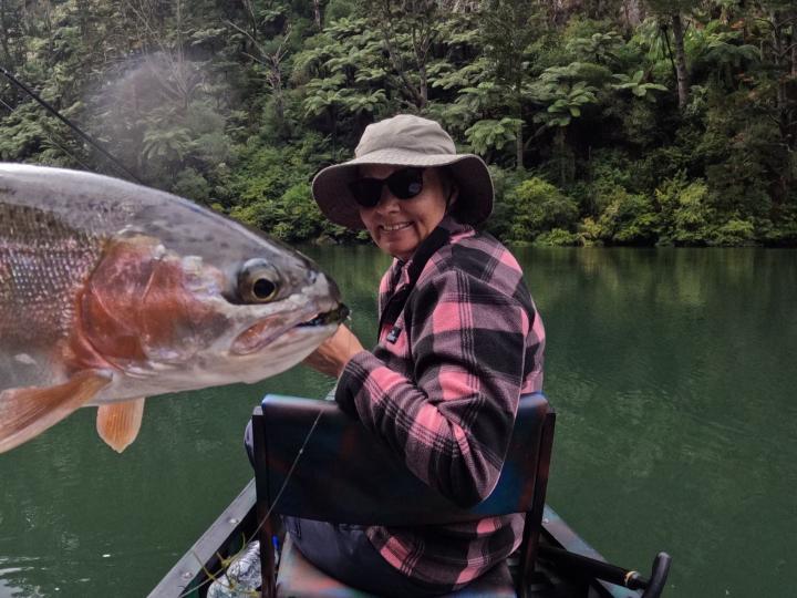 Wendy's PB on an olive and black bugger