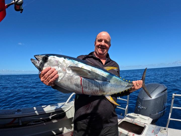 Rob's first yellowfin on a stickbait