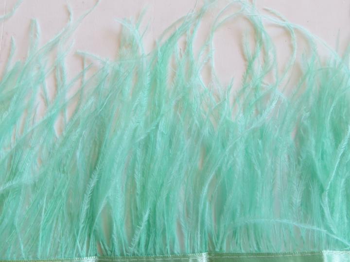 Mint green ostrich herl banded