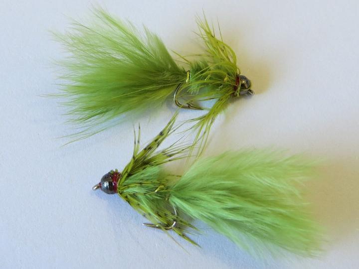 Bead head olive damsel nymph