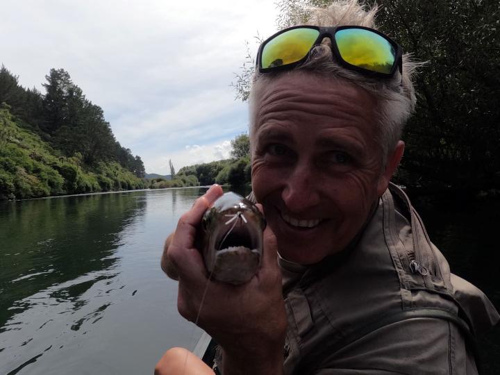 Pheasant tail nymph with rubber legs