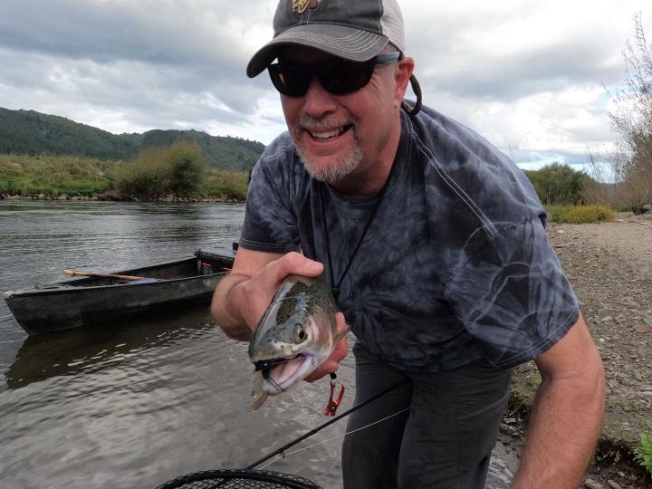 Deer hair cicada black with rubber legs