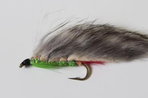 Green Rabbit Streamer Fly