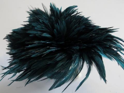 Teal Schlappen Feathers Strung Bulk