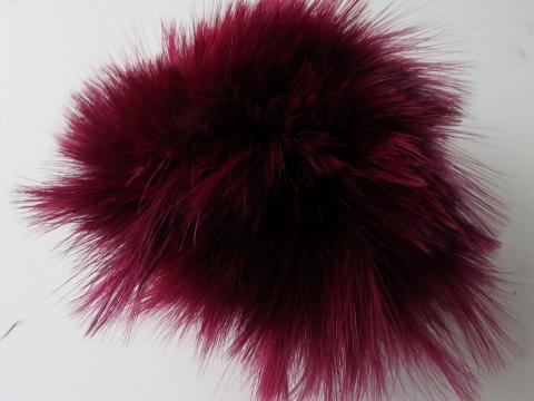 Burgundy Strung Marabou Feathers Bulk