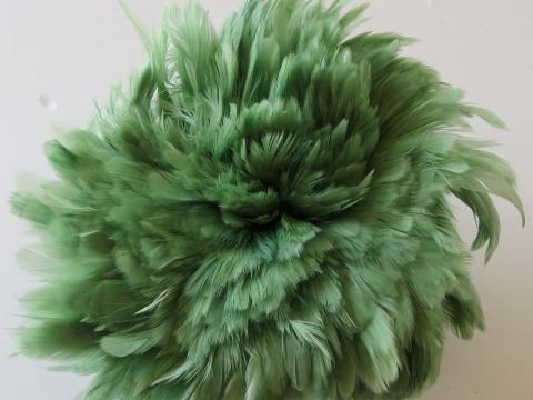 Lime Green Schlappen Strung Feathers Bulk