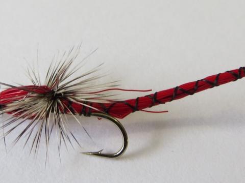 Red Damsel Dry Fly