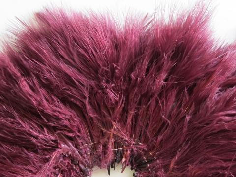 Boysenberry Marabou Strung Feathers Closeup