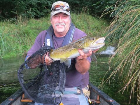 Jock Brown with a cicada