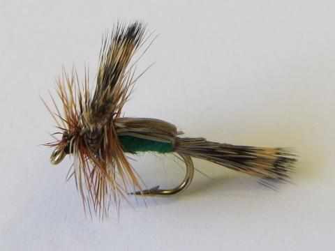 Green Humpy dry fly