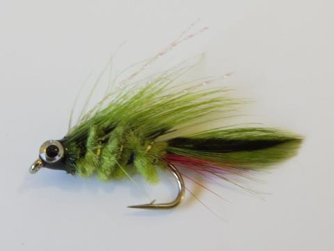 Epoxy Eyed Short Shank Green Orbit Jigging Fly