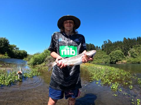 Jack's first trout of the year