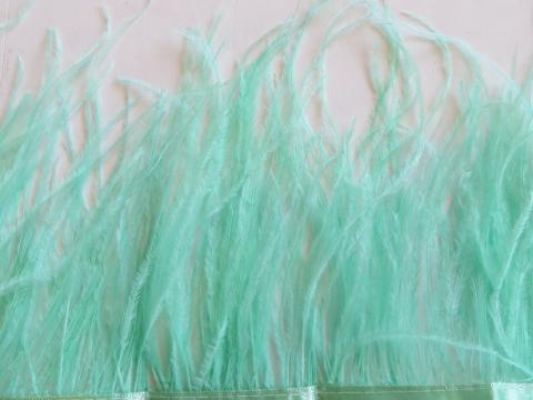 Mint green ostrich herl banded