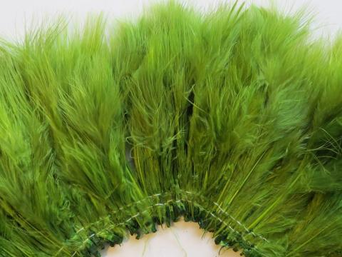 Olive Marabou Feathers Strung