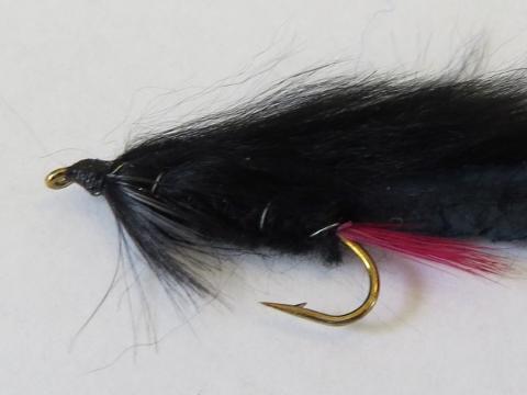 All Black Rabbit Streamer Fly