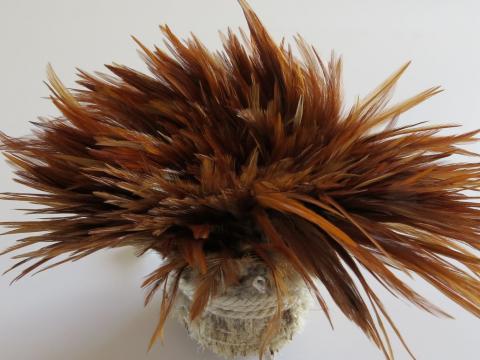Copper Cream Strung Feathers Bulk
