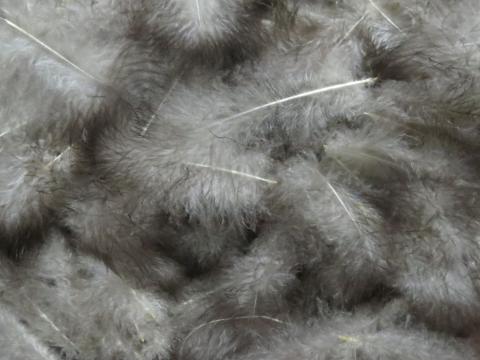 Grey Ghost Marabou Feathers Bulk