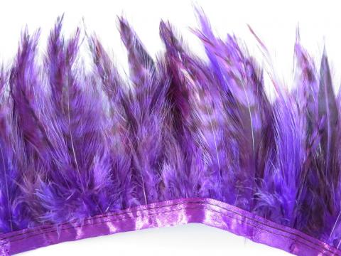 Purple-Ginger-Hackle-Banded-Feathers